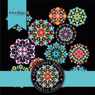 Gem Stones Bright Rosette Panel